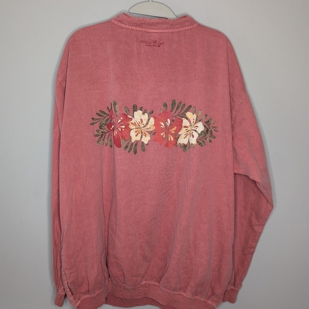 Vintage Hawaiian original crazy shirt hibiscus dyed Floral shirt womens L - Picture 4 of 7